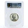 Comoros 5000 francs State Leader Said Mohamed Sheikh PR63 PCGS silver coin 1976