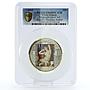 Cook Islands 20 dollars Renoir Sleeping Bather Art PR68 PCGS Ag coin 2012