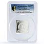 Lithuania 100 litu 1st Map of Grand Duchy PR70 PCGS silver coin 2013