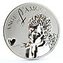 Cameroon 1000 francs Cupid Angel of Love Romance Feelings proof silver coin 2010