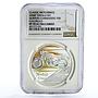 Tuvalu 1 dollar Classic Motorbikes series Norton PF70 NGC silver coin 2008