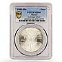 Mexico 1 onza Libertad Angel of Independence MS66 PCGS silver coin 1986