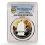 Cook Islands 1 dollar Trafalgar Battle Ship Clipper PR69 PCGS silver coin 2010