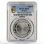 Hungary 3000 forint Mathematics Janos Bolyai Appendix MS70 PCGS Ag coin 2002