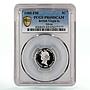 British Virgin Islands 5 cents Bonito Fish PR69 PCGS silver coin 1985