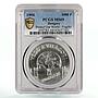 Hungary 1000 forint Protect Our World Fragile Bird Map MS69 PCGS Ag coin 1994