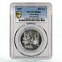 Czech Republic 200 korun Old Car Retro Auto President MS69 PCGS silver coin 1997