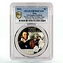 Niue 2 dollars Golden Age Poets Alexander Pushkin PR70 PCGS silver coin 2012