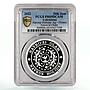 Uzbekistan 50000 som Traditional Navruz Holiday Flower PR69 PCGS Ag coin 2022