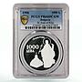 Bulgaria 1000 leva St John of Rila Monastery PR66 PCGS silver coin 1996