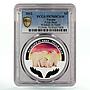 Tuvalu 1 dollar Endangered Wildlife Polar Bears Fauna PR70 PCGS silver coin 2012