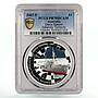 Australia 1 dollar Davis Antartic Station Ship PR70 PCGS silver coin 2007