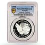 Australia 5 dollars Antarctic Territory Skua Bird Fauna PR70 PCGS Ag coin 2008