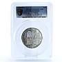 Cook Islands 10 dollars Windows of Heaven Cologne Church PR69 PCGS Ag coin 2010