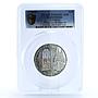 Cook Islands 10 dollars Windows of Heaven Cologne Church PR69 PCGS Ag coin 2010