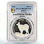 Bulgaria 100 leva Endangered Wildlife Wild Goat Fauna PR63 PCGS silver coin 1993