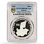 Bulgaria 1000 leva Union with East Rumelia Woman PR65 PCGS silver coin 1995
