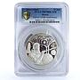 Russia 25 rubles 450 Years Galileo Galilei Astronomy PR70 PCGS silver coin 2014