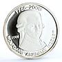 Benin 500 francs 250 Years Composer Wolfgang Mozart Music proof silver coin 2005