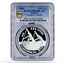Bulgaria 25 leva Summer Olympic Games Rowers Boat PR68 PCGS silver coin 1989