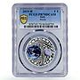 Italy 5 euro 50 Years Moon Landing Space Astronauts PR70 PCGS silver coin 2019