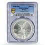 Mexico 1 onza Libertad Angel of Independence MS67 PCGS silver coin 1998