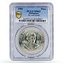 Philippines 1 piso 100 Years National Hero Jose Rizal MS63 PCGS Ag coin 1961