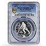 Ras al-Khaimah 7 1/2 riyals Rome City Plowing Man PR66 PCGS silver coin 1970