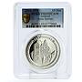 Andorra 10 diners Holy Helpers Saint Barbara Church PR69 PCGS silver coin 2010