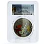 Cook Islands 5 dollars Soviet Cartoons Cinderella Prince MS70 PCGS Ag coin 2013