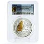 Pitcairn Islands 2 dollars HMAV Bounty Ship PR69 PCGS gilded silver coin 2010