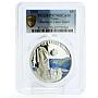 Palau 5 dollars World of Wonders Statues of Easter Island PR70 PCGS Ag coin 2010