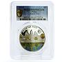 Palau 5 dollars World of Wonders Angkor Wat Palace PR69 PCGS silver coin 2010