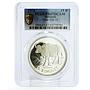 Malaysia 15 ringgit Conservation Fauna Malaysian Gaur PR67 PCGS silver coin 1976