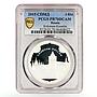 Russia 3 rubles Kolomna Kremlin Building Architecture PR70 PCGS silver coin 2015