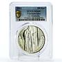 Czechoslovakia 500 korun Birthday Comenius Komensky MS68 PCGS silver coin 1992