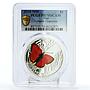 Niue 1 dollar Lycaena Virgaureae Butterfly Fauna PR70 PCGS silver coin 2010