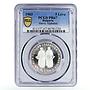Bulgaria 5 leva 1100th Anniversary Slavonic Alphabet PR67 PCGS silver coin 1963