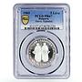 Bulgaria 5 leva 1100th Anniversary Slavonic Alphabet PR67 PCGS silver coin 1963