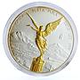 Mexico 1 onza Libertad Angel of Independence gilded silver coin 2013
