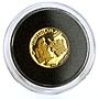 Mexico 1/20 onza Native Working Gold Melting Teocuitlatl proof Au coin 1999