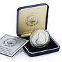 Kuwait 5 dinars 30 Years University Building Architecture proof silver coin 1996