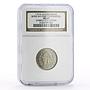 Algeria 1 franc Bone Chamber of Commerce Coat of Arms MS63 NGC CuNi coin 1915