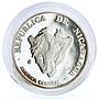 Nicaragua 1 cordoba National Ruben Dario Theater proof silver coin 1994