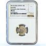 China 10 cents Dragon and Phoenix MS62 NGC LM-83 silver coin 1926