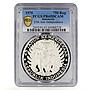 Indonesia 750 rupiah 25th Anniversary of Independece PR65 PCGS silver coin 1970