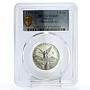 Mexico 1/4 onza Libertad Angel of Independence MS69 PCGS silver coin 1998