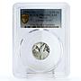 Mexico 1/10 onza Libertad Angel of Independence PR69 PCGS silver coin 1996
