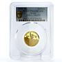 Mexico 20 pesos UNICEF Charrito Cowboy Child PR69 PCGS gold coin 1999