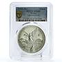 Mexico 1 onza Libertad Angel of Independence MS66 PCGS silver coin 2005